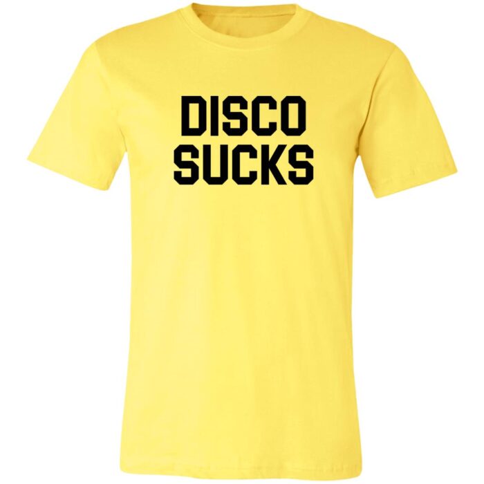 Disco Sucks Unisex Jersey T-Shirt - Image 3