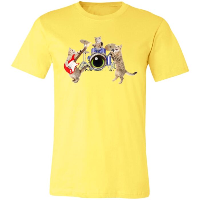 Cat Rock Band Unisex Jersey Short-Sleeve T-Shirt - Image 2