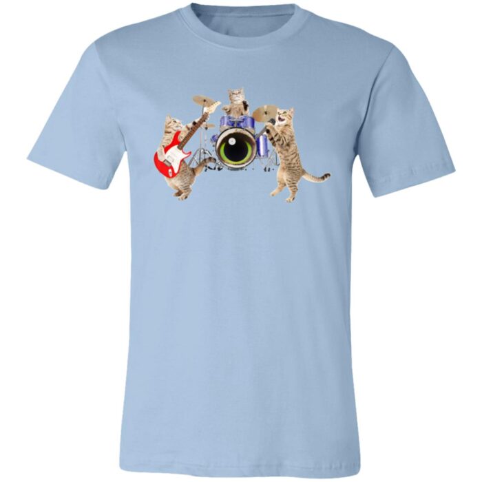 Cat Rock Band Unisex Jersey Short-Sleeve T-Shirt - Image 6