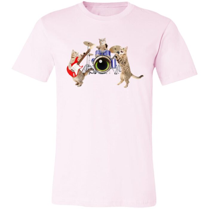 Cat Rock Band Unisex Jersey Short-Sleeve T-Shirt - Image 7