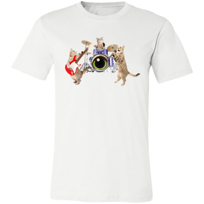 Cat Rock Band Unisex Jersey Short-Sleeve T-Shirt - Image 8