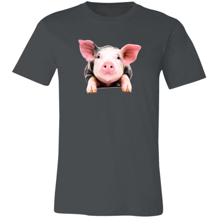 Adorable Pig Unisex Jersey Short-Sleeve T-Shirt - Image 4