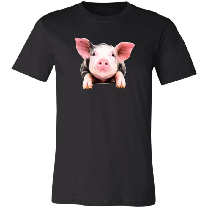 Adorable Pig Unisex Jersey Short-Sleeve T-Shirt - Image 5