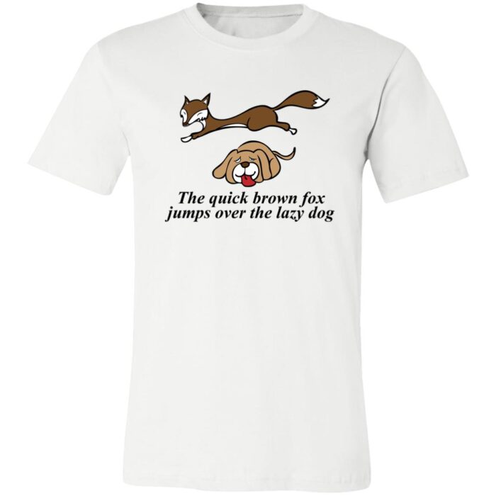 Quick Brown Fox Lazy Dog Jersey Short-Sleeve T-Shirt - Image 7