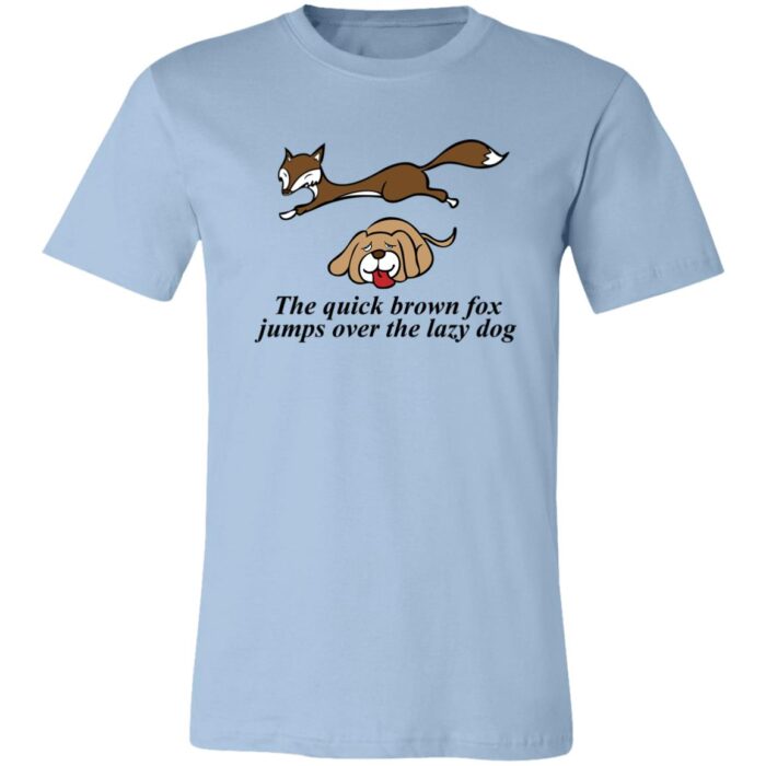 Quick Brown Fox Lazy Dog Jersey Short-Sleeve T-Shirt