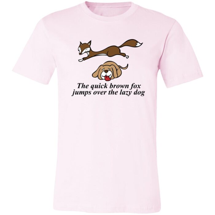 Quick Brown Fox Lazy Dog Jersey Short-Sleeve T-Shirt - Image 3